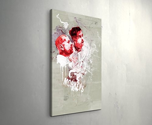 12 Monkeys 90x60cm Paul Sinus Art Splash Art Wandbild auf Leinwand color