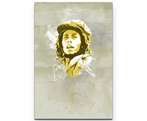 Bob Marley III 90x60cm Paul Sinus Art Splash Art Wandbild...