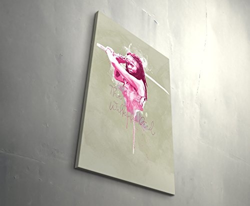 The Walking Dead 90x60cm Paul Sinus Art Splash Art Wandbild auf Leinwand color