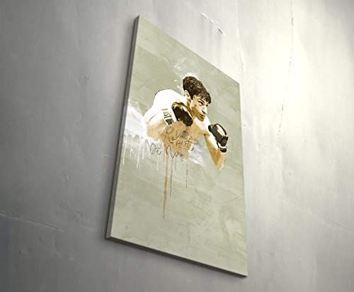 Paul Sinus Art Wie Ein Wilder Stier 90x60cm Splash Art Wandbild auf Leinwand Color