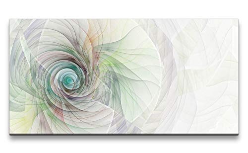 Paul Sinus Art kreatives Design in Pastell 120x 60cm Panorama Leinwand Bild XXL Format Wandbilder Wohnzimmer Wohnung Deko Kunstdrucke