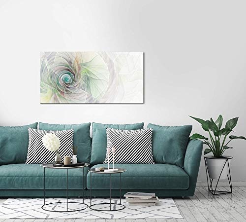 Paul Sinus Art kreatives Design in Pastell 120x 60cm Panorama Leinwand Bild XXL Format Wandbilder Wohnzimmer Wohnung Deko Kunstdrucke