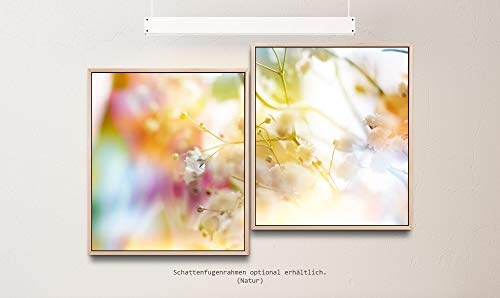 Paul Sinus Art zarte Blüten in Pastell 130 x 90 cm...
