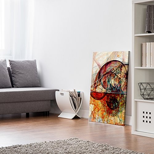 Fire Flower - 90x60cm Wandbild in brillanten hochauflösenden Farben stilvoll zeitlos und modern