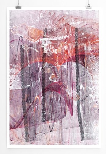 Blutsommer - modernes abstraktes Bild Sinus Art - Bilder, Poster und Kunstdrucke