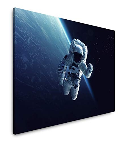 Paul Sinus Art Astronaut im Weltall 40 x 60 cm Inspirierende Fotokunst in Museums-Qualität für Ihr Zuhause als Wandbild auf Leinwand in