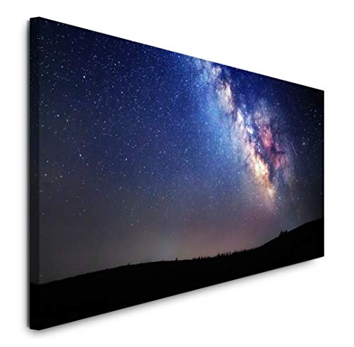 Paul Sinus Art GmbH Weltall 120x 50cm Panorama Leinwand Bild XXL Format Wandbilder Wohnzimmer Wohnung Deko Kunstdrucke