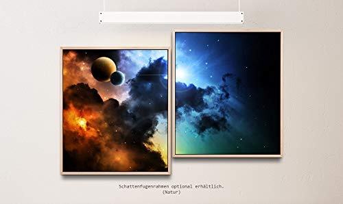 Paul Sinus Art Weltall und Planeten 130 x 90 cm (2 Bilder...
