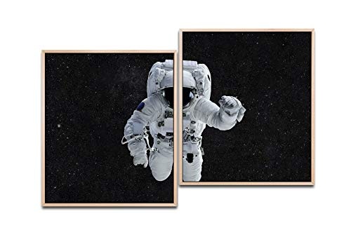 Paul Sinus Art Astronaut im Weltall 130 x 90 cm (2 Bilder...