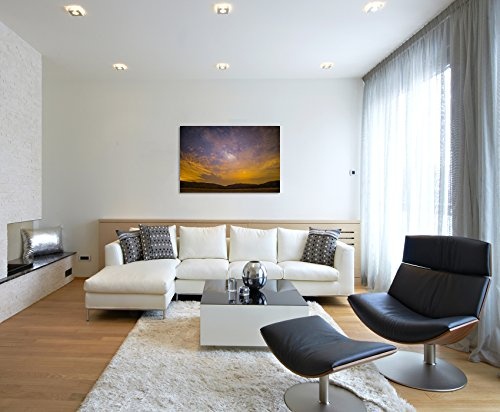 Paul Sinus Art Kunstfoto auf Leinwand 60x40cm Künstlerische Fotografie - Durchschimmernde Milchstraße auf Leinwand Exklusives Wandbild Moderne Fotografie für Ihre Wand in Vielen Größen