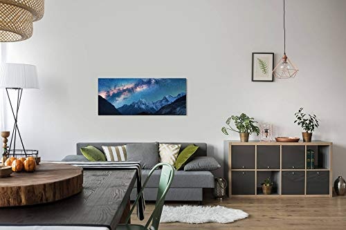 Paul Sinus Art GmbH Milchstraße 120x 50cm Panorama Leinwand Bild XXL Format Wandbilder Wohnzimmer Wohnung Deko Kunstdrucke