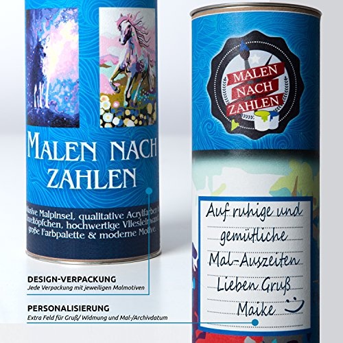 murando Malen nach Zahlen Stadt - New York & Paris 170x40 cm Malset mit 3 Motiven - Design Geschenk-Tube DIY Für Erwachsene und ambitionierte Kinder ab 12 - Perfekt für Hobbymaler n-A-0585-ab-e