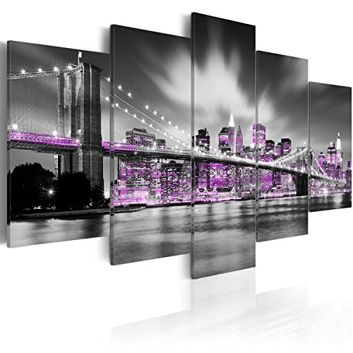 murando - Acrylglasbild New York 100x50 cm - 5 Teilig - Bilder Wandbild - modern - Decoration - Stadt City d-C-0017-k-m