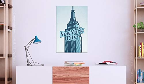 murando - Bilder New York Stadt 20x30 cm Vlies Leinwandbild 1 TLG Kunstdruck modern Wandbilder XXL Wanddekoration Design Wand Bild - NY City d-A-0074-b-a