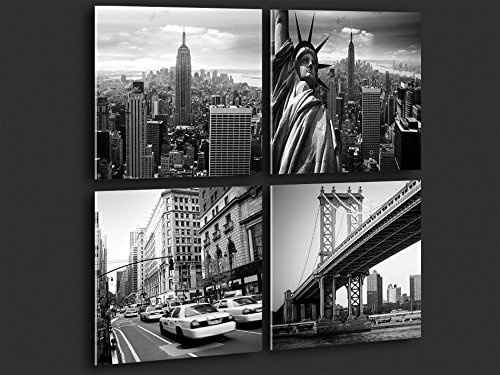 murando - Acrylglasbild New York 80x80 cm - Bilder Wandbild - modern - Decoration City Stadt 030211-58