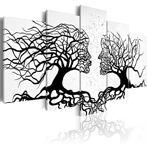 murando - Bilder Bäume Liebe 100x50 cm Vlies Leinwandbild 5 TLG Kunstdruck modern Wandbilder XXL Wanddekoration Design Wand Bild - Abstrakt a-A-0104-b-m