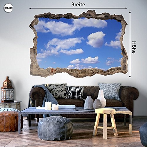 3D WANDILLUSION murando 140x100 cm Wandbild - Fototapete - Poster XXL - Loch 3D - Vlies Leinwand - Panorama Bilder - Dekoration - Baum Herz Landschaft Natur c-B-0228-t-a