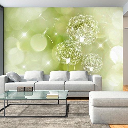 murando - Fototapete 300x210 cm - Vlies Tapete - Moderne Wanddeko - Design Tapete - Wandtapete - Wand Dekoration - Blumen Pusteblume b-C-0111-a-d