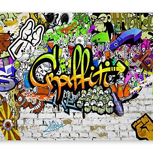 murando - Fototapete 300x210 cm - Vlies Tapete - Moderne Wanddeko - Design Tapete - Wandtapete - Wand Dekoration - Graffiti Streetart f-A-0348-a-d