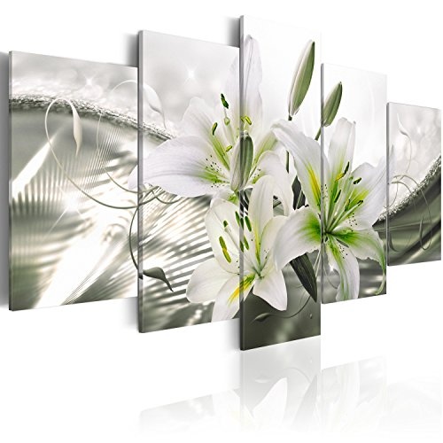 murando - Acrylglasbild Blumen 100x50 cm - 5 Teilig -...