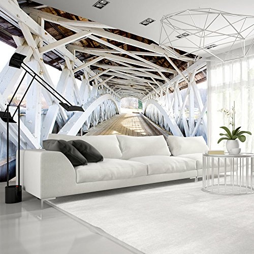 murando - Fototapete 350x256 cm - Vlies Tapete - Moderne Wanddeko - Design Tapete - Wandtapete - Wand Dekoration - Brücke c-B-0071-a-a