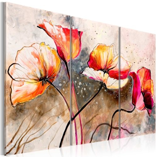 murando handgemalte Bilder Blumen 120x80cm Gemälde 3...