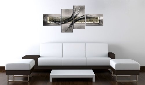 murando - Bilder 200x92 cm Vlies Leinwandbild 4 Teilig Kunstdruck modern Wandbilder XXL Wanddekoration Design Wand Bild - Abstrakt 051421