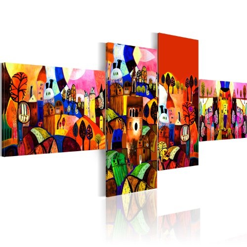 murando - Bilder 200x86 cm Vlies Leinwandbild 4 Teilig Kunstdruck modern Wandbilder XXL Wanddekoration Design Wand Bild - Abstrakt 5728