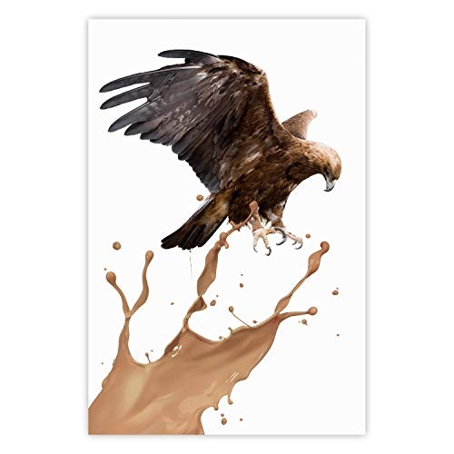 murando - Poster Adler - 30x45 cm - Kunstdruck - Wandbild - Print - Bilder - Vogel braun g-C-0101-ao-a