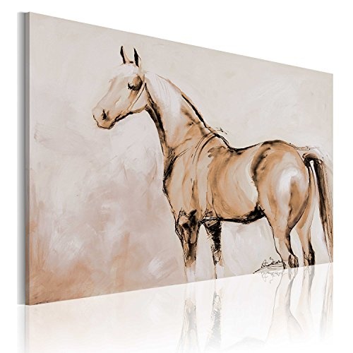 murando handgemalte Bilder Tiere Pferd 100x70cm Gemälde 1 TLG g-A-0012-b-a