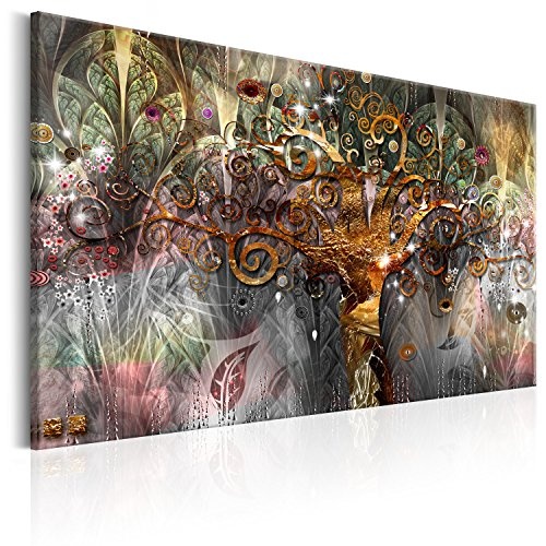 murando - Bilder Baum Klimt 120x80 cm - Vlies Leinwandbild 1 Teilig Kunstdruck modern Wandbilder XXL Wanddekoration Design Wand Bild - Abstrakt l-A-0008-b-b