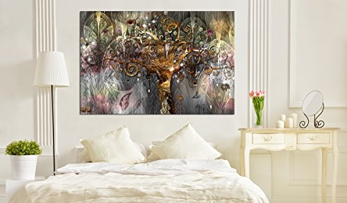 murando - Bilder Baum Klimt 120x80 cm - Vlies Leinwandbild 1 Teilig Kunstdruck modern Wandbilder XXL Wanddekoration Design Wand Bild - Abstrakt l-A-0008-b-b