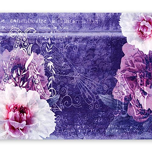 murando - Fototapete 50x35 cm - Vlies Tapete - Moderne Wanddeko - Design Tapete - Wandtapete - Wand Dekoration - Ornament Vintage Blumen o-C-0002-a-d