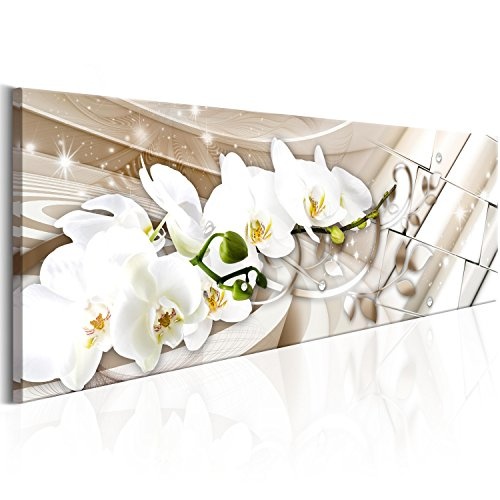 murando - Acrylglasbild Abstrakt 120x40 cm - Bilder Wandbild - modern - Decoration Orchidee Blumen b-B-0144-k-b