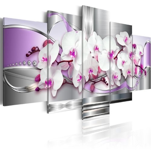 murando - Acrylglasbild Blumen 200x100 cm - 5 Teilig -...