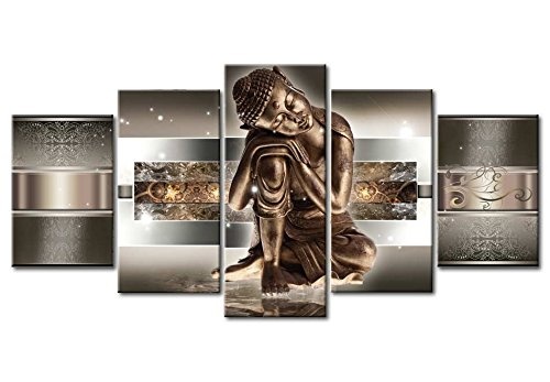 murando - Acrylglasbild Buddha 200x100 cm - 5 Teilig - Bilder Wandbild - modern - Decoration - Bilder - h-C-0034-k-m