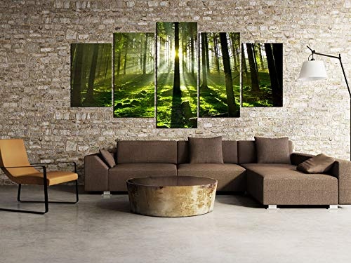 murando Akustikbild Landschaft Wald 200x100 cm Bilder...