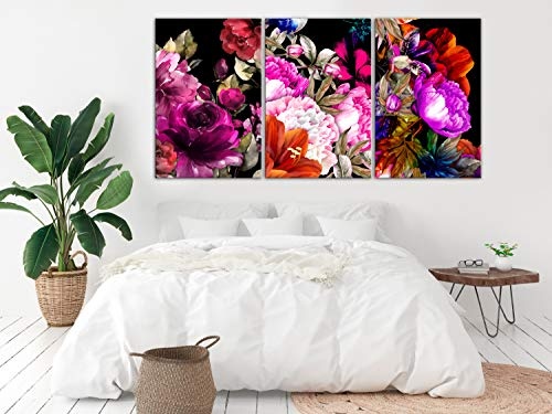 murando Bilder auf Vlies Leinwand Blumen 120x60 cm...