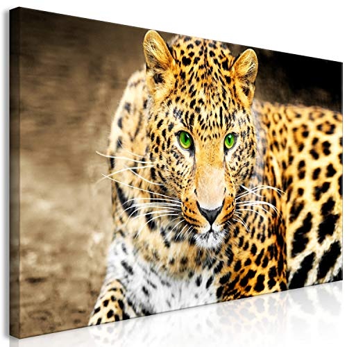 murando Mega XXXL Leopard Wandbild 170x85 cm -...