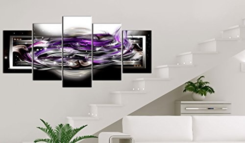 murando - Bilder 100x50 cm Vlies Leinwandbild 5 TLG Kunstdruck modern Wandbilder XXL Wanddekoration Design Wand Bild - Abstrakt Galaxy a-A-0041-b-n