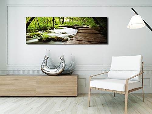 murando Wandbild Wald 150x50 cm - Einzigartiger XXL...