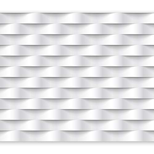 murando - Fototapete 350x256 cm - Vlies Tapete - Moderne Wanddeko - Design Tapete - Wandtapete - Wand Dekoration - Abstrakt weiß 3D f-B-0060-a-a
