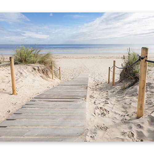 murando - Fototapete Strand und Meer 200x140 cm - Vlies Tapete - Moderne Wanddeko - Design Tapete - Wandtapete - Wand Dekoration - Landschaft Natur c-B-0005-a-b