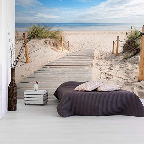 murando - Fototapete Strand und Meer 200x140 cm - Vlies Tapete - Moderne Wanddeko - Design Tapete - Wandtapete - Wand Dekoration - Landschaft Natur c-B-0005-a-b