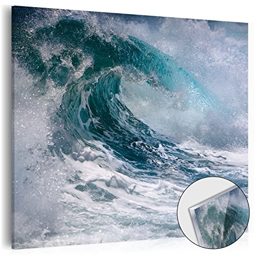 murando - Acrylglasbild Wasser 40x40 cm - Bilder Wandbild - modern - Decoration Welle Meer 030208-8