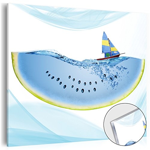 murando - Acrylglasbild Wasser 40x40 cm - Bilder Wandbild - modern - Decoration KÜCHE Obst 030107-9