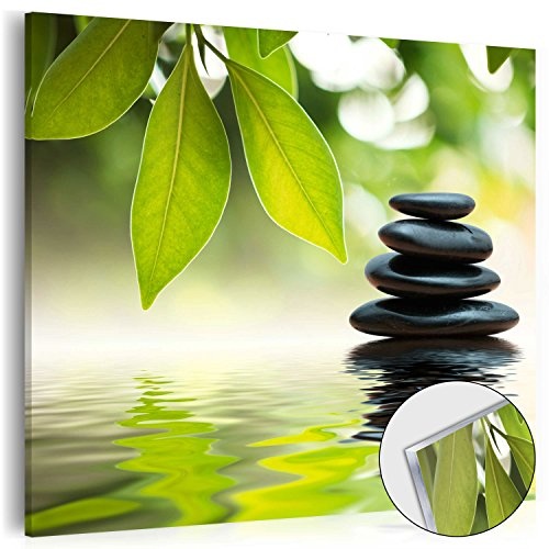 murando - Acrylglasbild Steine 40x40 cm - Bilder Wandbild - modern - Decoration Wasser Natur 030210-118