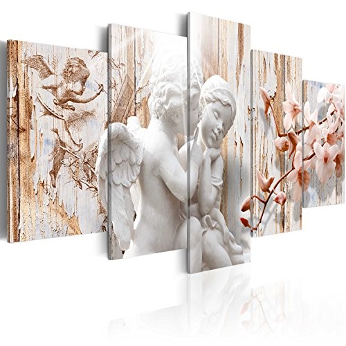 murando - Bilder 200x100 cm Vlies Leinwandbild 5 TLG Kunstdruck modern Wandbilder XXL Wanddekoration Design Wand Bild - Engel Orchidee h-C-0001-b-m