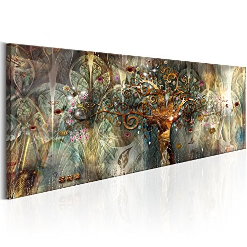 murando - Bilder Baum Klimt 135x45 cm - Vlies Leinwandbild 1 Teilig Kunstdruck modern Wandbilder XXL Wanddekoration Design Wand Bild - Abstrakt l-A-0007-b-b