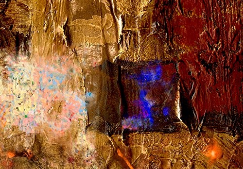 murando handgemalte Bilder 135x45cm Gemälde 1 TLG braun rot gelb a-A-0267-b-b